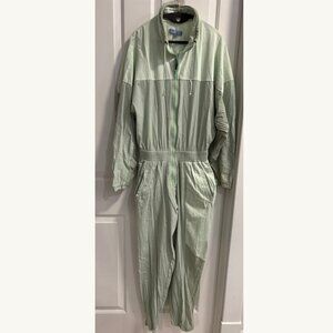 Paradised Mint Green Full Zip Jumpsuit Size L